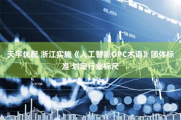 天宇优配 浙江实施《人工智能OPC术语》团体标准 划定行业标尺